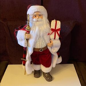 Festive 18” Santa Claus Holiday Doll- Red and White
